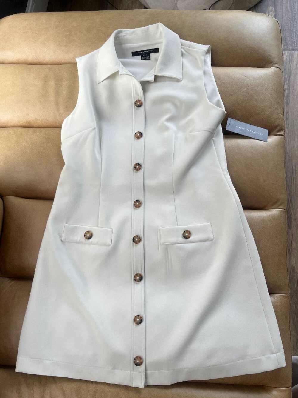 NWT French Connection Collared Sleeveless Mini Dress